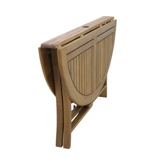 Eilaf 43" Round Eucalyptus Folding Table