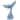 Wooden Whale Tail Statue- Blue