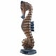 preview thumbnail 3 of 4, Seahorse Wood White Blue 12" 16"