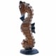preview thumbnail 1 of 4, Seahorse Wood White Blue 12" 12"