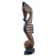 preview thumbnail 4 of 4, Seahorse Wood White Blue 12"