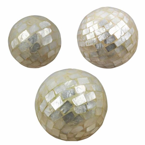 Shop Kapiz Shell Decorative Vase Filler Set Of 3 Free Shipping
