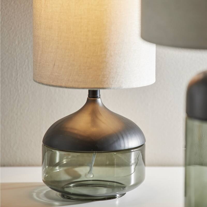 Porch & Den Foxglove Smoked Glass Table Lamp