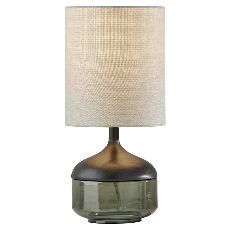 Porch & Den Foxglove Smoked Glass Table Lamp