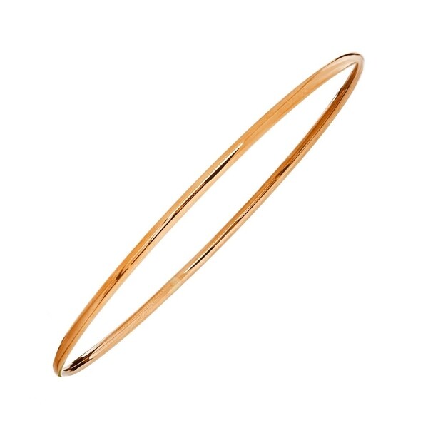 plain rose gold bangle