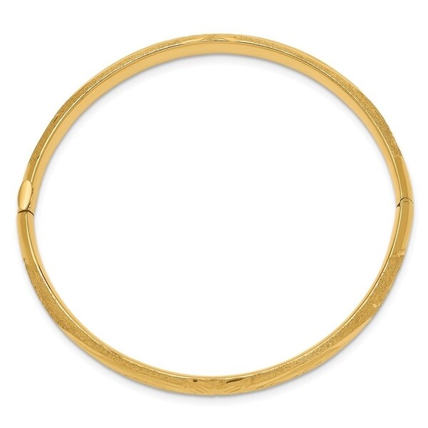 gold baby bangle engraved