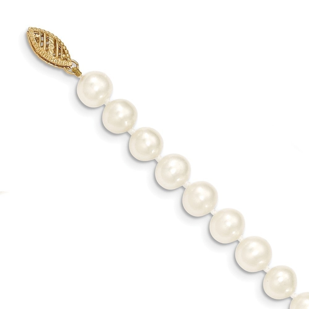 cultured pearl bracelet with gold clasp