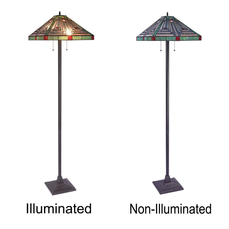Tiffany Mission Design 2-light Floor Lamp
