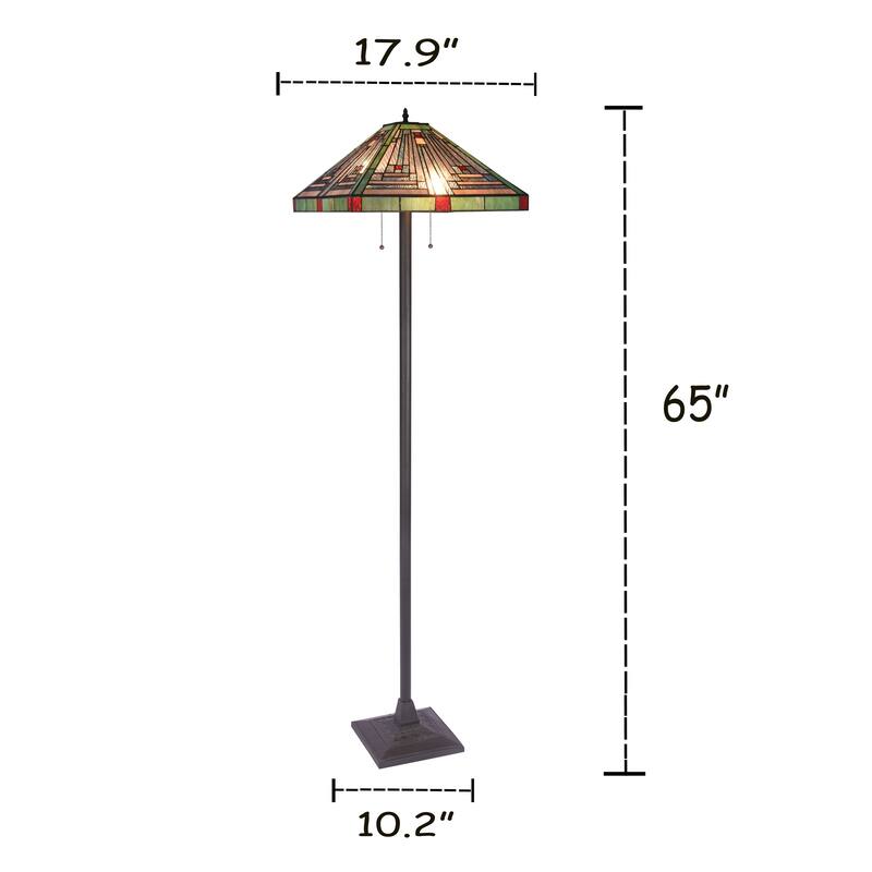 Tiffany Mission Design 2-light Floor Lamp