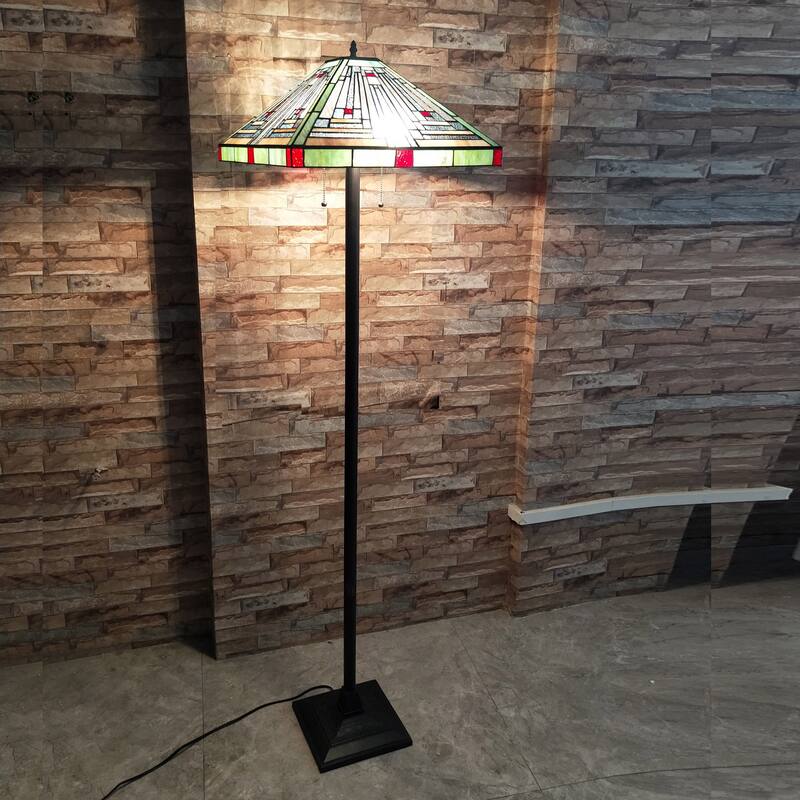 Tiffany Mission Design 2-light Floor Lamp