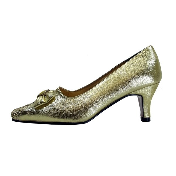 wide width glitter heels