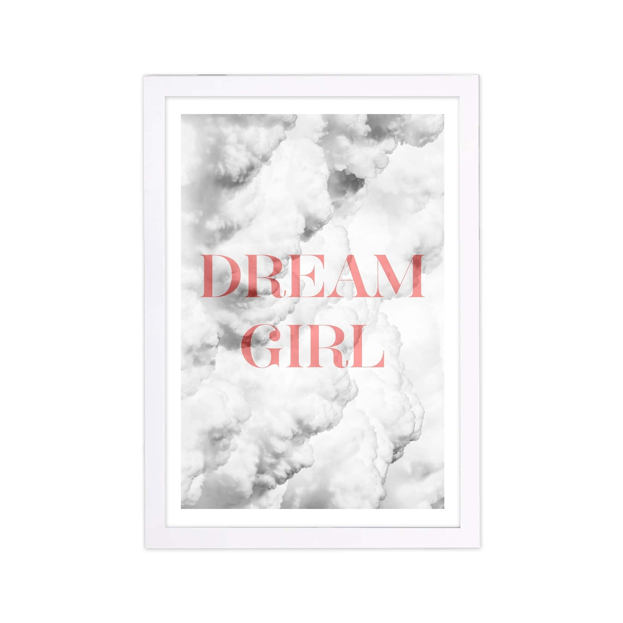 Wynwood Studio Typography And Quotes Framed Wall Art Prints 'dream Girl 