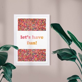 Wynwood Studio Typography And Quotes Framed Wall Art Prints 'lets Have 