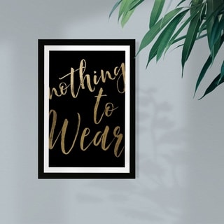 Wynwood Studio Typography and Quotes Framed Wall Art Prints 'Nothing To ...