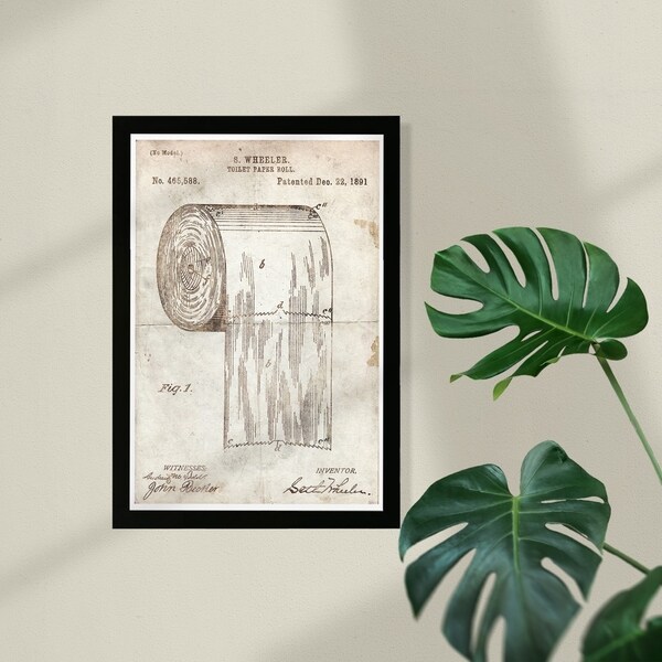 Shop Wynwood Studio Bath and Laundry Framed Wall Art Prints 'Toilet