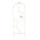 preview thumbnail 2 of 11, 46-inch Metal Garden Trellis with Butterfly Pattern by Pure Garden Antique White - 14.8 x .4 x 46
