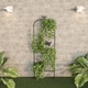 preview thumbnail 13 of 11, 46-inch Metal Garden Trellis with Butterfly Pattern by Pure Garden