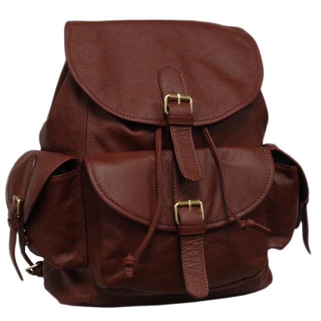 Amerileather Urban Buckle flap Backpack