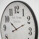 preview thumbnail 4 of 9, Old Town Clocks Vintage Oversized Metal Wall Clock - 31"