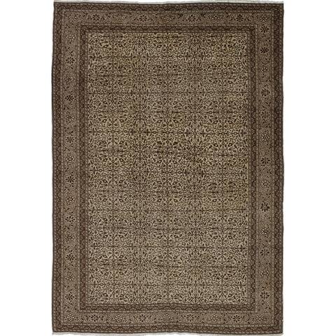 Hand-knotted Keisari Vintage Cream Wool Rug