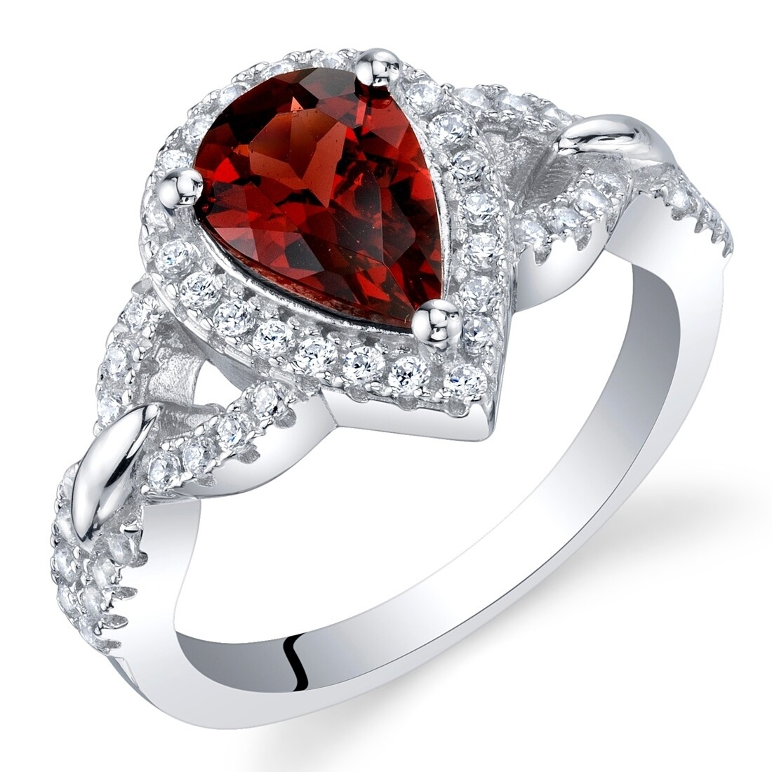 1.5 carat Garnet Sterling Silver