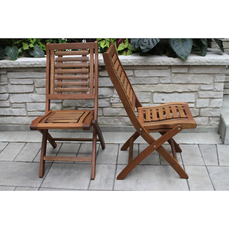 Eilaf Eucalyptus Folding Side Chair, 2pk.