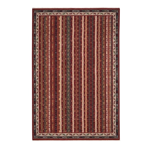Biltmore Salva-Bazaar Burgundy Oriental Machine Woven Rectangle Rug - 5' 3" x 7' 10"