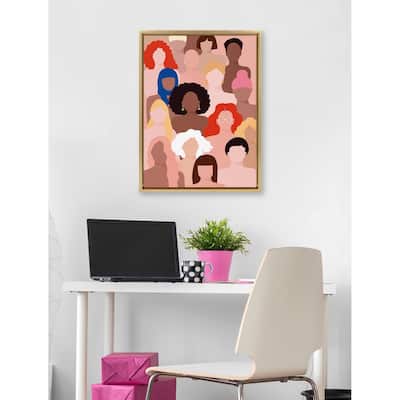 Kate and Laurel Sylvie Who Run The World Canvas By Maja Tomljanovic
