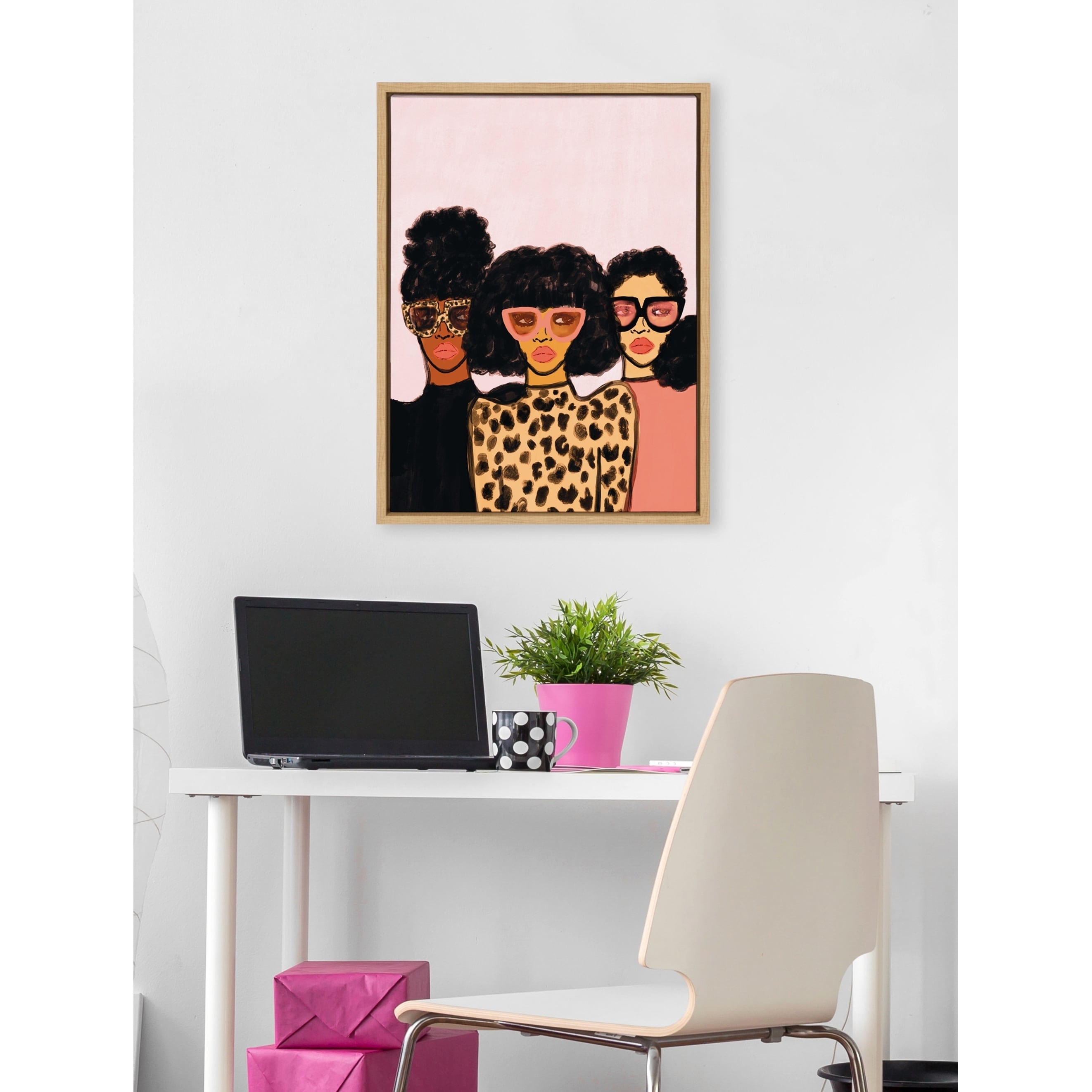 Kate and Laurel Sylvie Shade Squad Framed Canvas By Kendra Dandy Bed Bath   Beyond 30260108