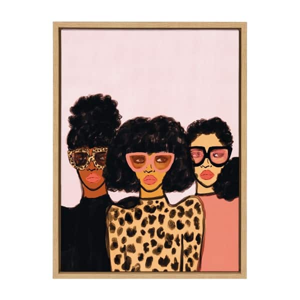 Kate and Laurel Sylvie Shade Squad Framed Canvas by Kendra Dandy ...