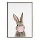 Shop Kate and Laurel Sylvie Bubblegum Bunny Framed Canvas By Amy ...