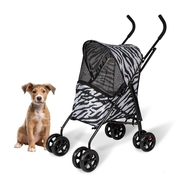 pet stroller cat dog cage 3 wheels stroller travel folding carrier