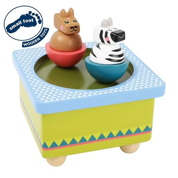 Small Foot Wooden Toys Jungle Themed Spinning Animals Music Box - Overstock  - 30260961