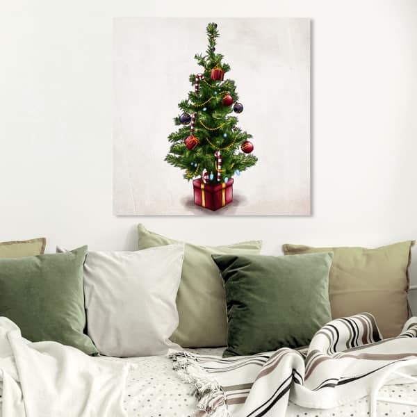 Wynwood Studio Holiday and Seasonal Wall Art Canvas Prints 'Beckon of  Cheer' Christmas Home Décor - Red, Green - On Sale - Bed Bath & Beyond -  30261248