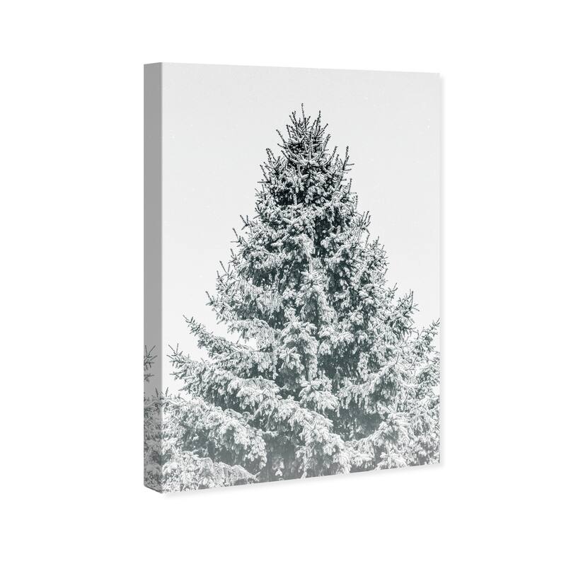 Wynwood Studio Holiday and Seasonal Wall Art Canvas Prints 'Tall as Pine' Christmas Home Décor - Green, Gray