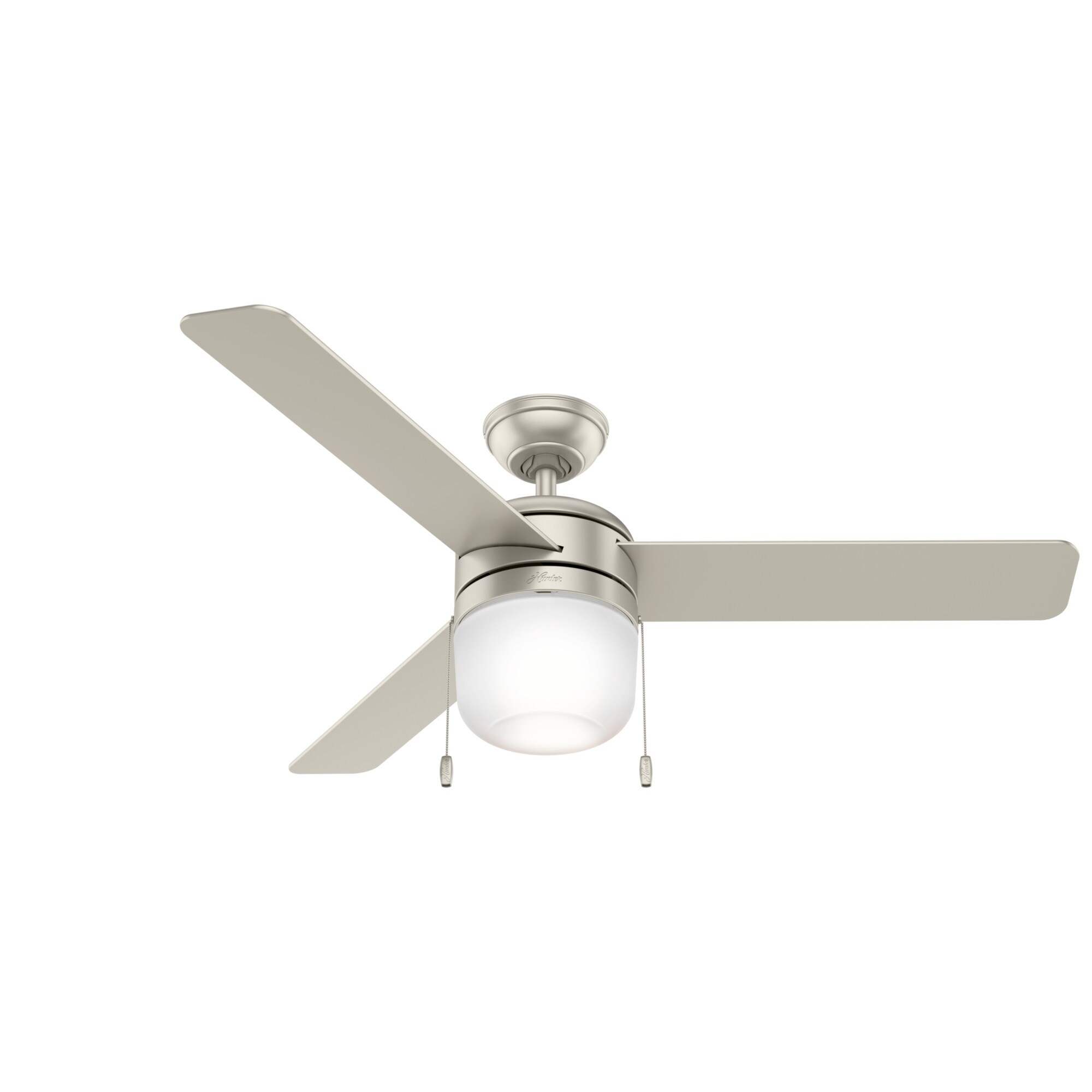 Shop Hunter 52 Acumen Matte Nickel Ceiling Fan W Led Light Kit