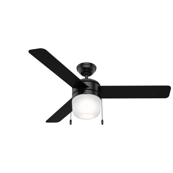 Hunter 52 Aen Matte Black Ceiling Fan W Led Light Kit Aen Matte Black Ceiling Fan