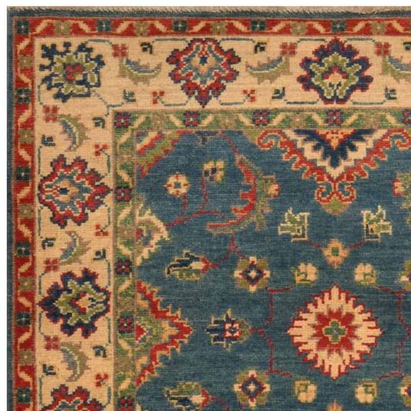 Handmade One-of-a-Kind Kazak Wool Rug (Afghanistan) - 3' x 5'2