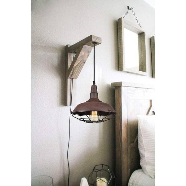 Shop Farmhouse Industrial Lighting Fixture Plug In Pendant Metal