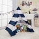 preview thumbnail 1 of 1, Canvas Teepee Tent for Kids with Carry Case - 1pc