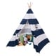 preview thumbnail 2 of 1, Canvas Teepee Tent for Kids with Carry Case - 1pc