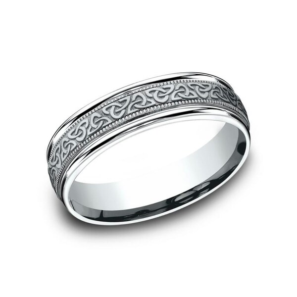 10k Yellow Gold 5mm Bevel Edge Comfort Fit Mens Womens Wedding Anniversary Band