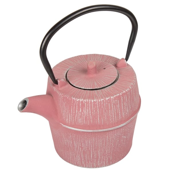 Creative Home 4 Cups Pink Stainless Steel Tea Kettle Teapot with