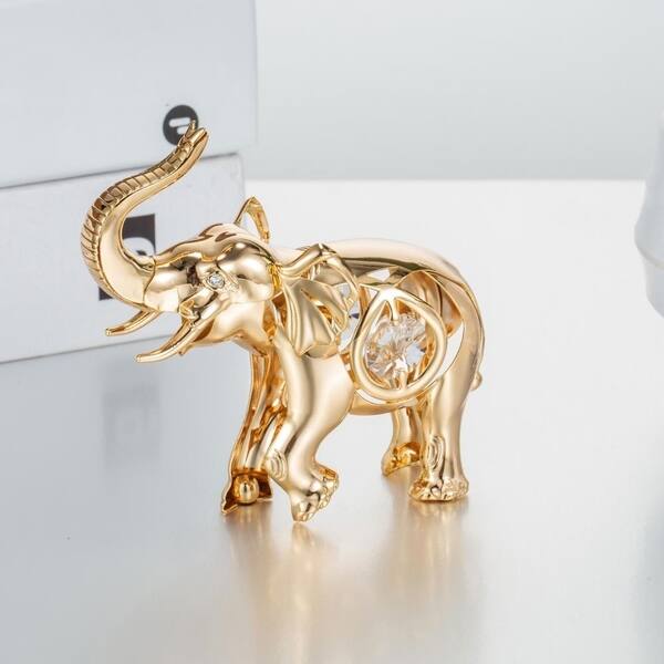 Buy Royal Velvet Elephant Table Decoration Showpiece-Small