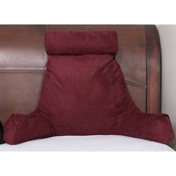 Shop Husband Bedrest Pillow Bed Rest Micro Suede Reading Pillow
