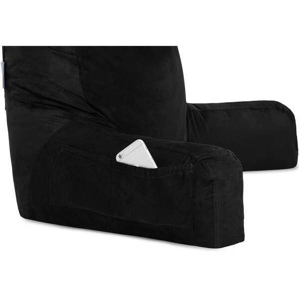 Shop Husband Bedrest Pillow Bed Rest Micro Suede Reading Pillow