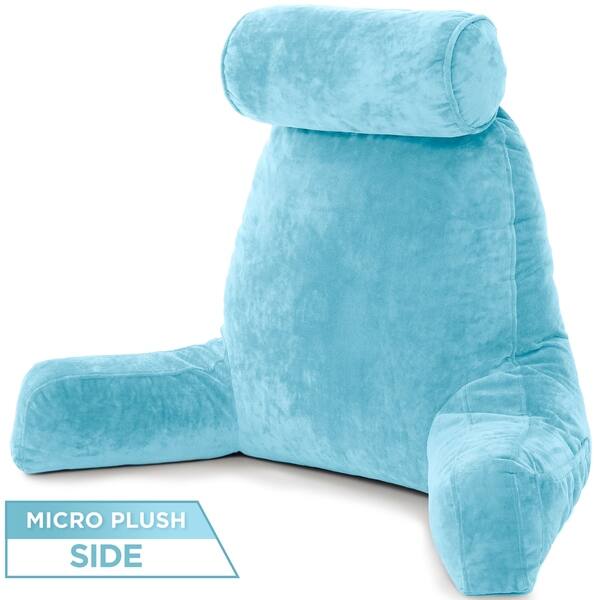 Shop Husband Bedrest Pillow Bed Rest Micro Suede Reading Pillow