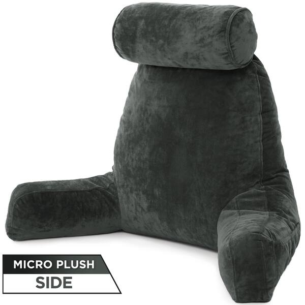 Shop Husband Bedrest Pillow Bed Rest Micro Suede Reading Pillow