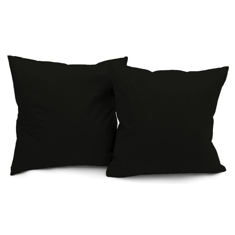 Microsuede Throw Pillows - Down Feather Filled - Modern Design - Throw Pillow, Set of 2