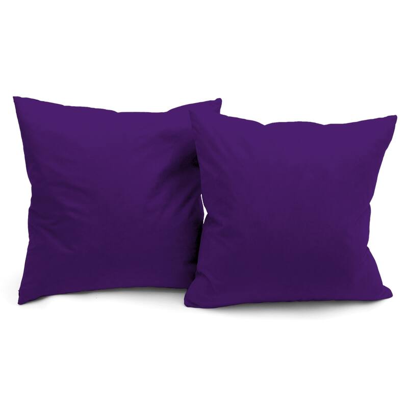 Microsuede Throw Pillows - Down Feather Filled - Modern Design - Throw Pillow, Set of 2